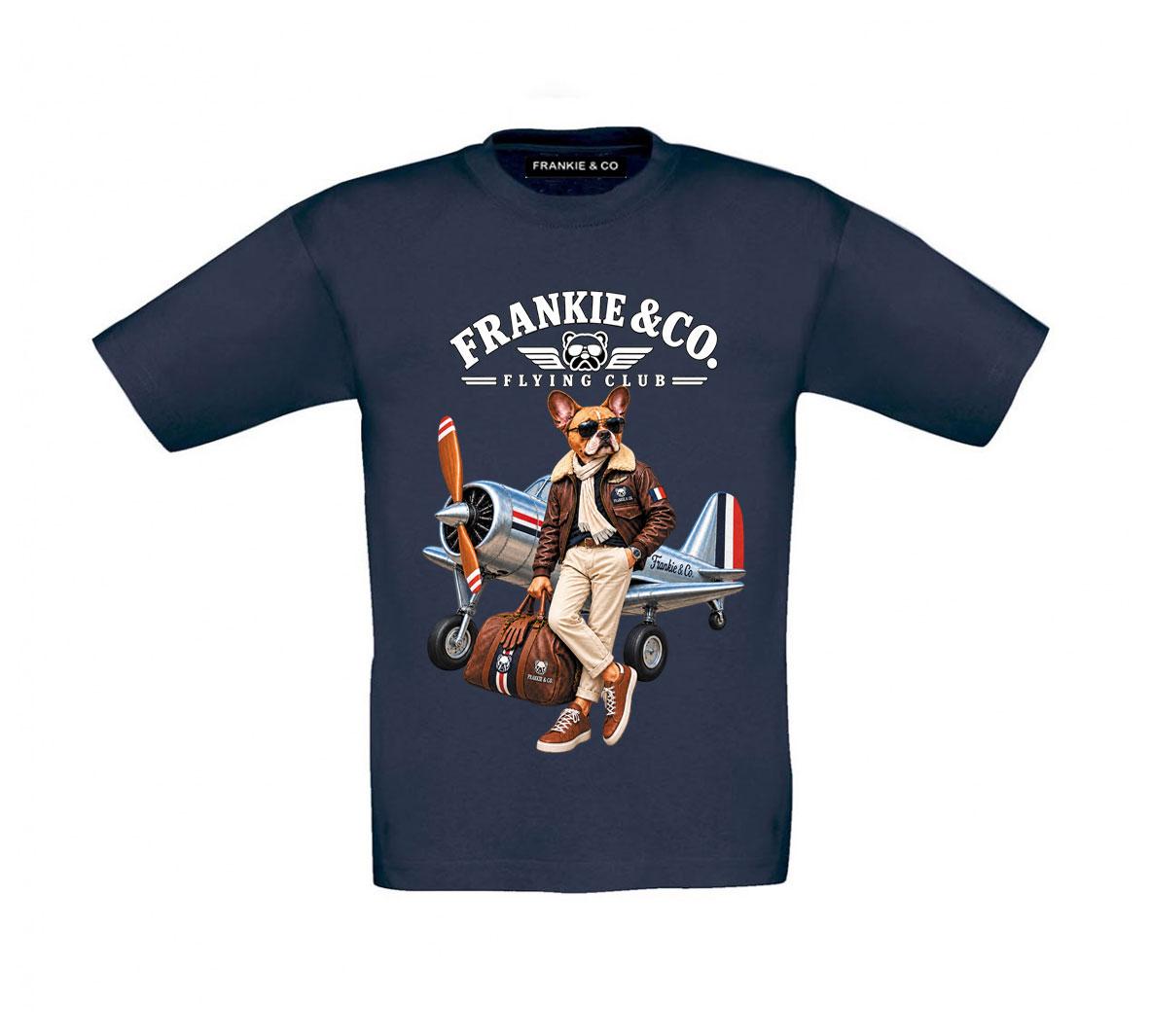 Camiseta de niño bulldog aviador