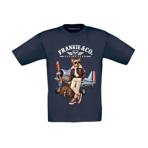 Camiseta de niño bulldog aviador [0]