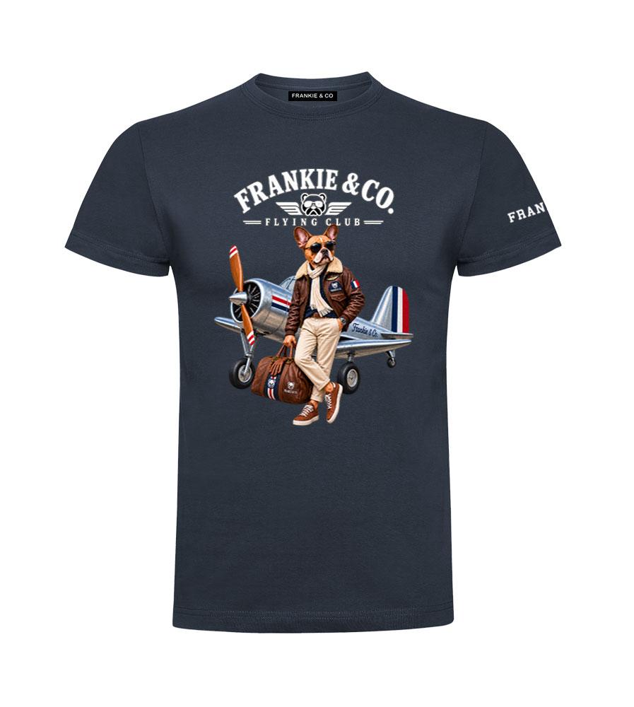 Camiseta de hombre bulldog aviador