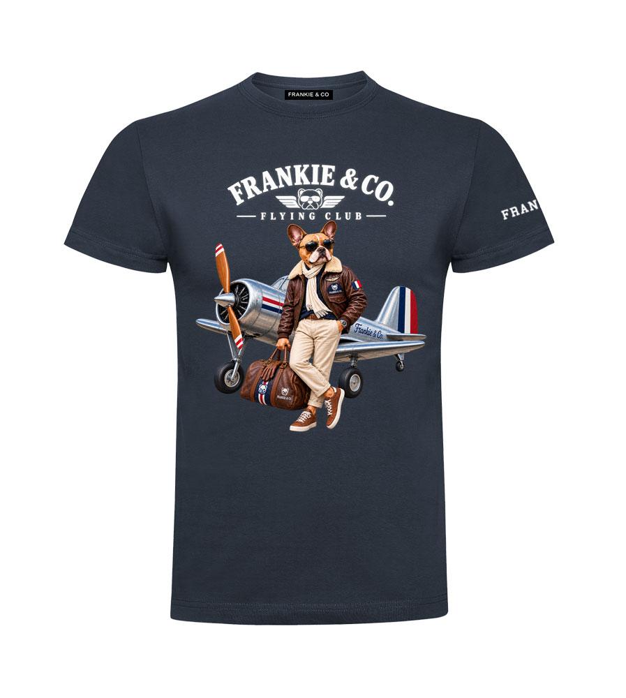 Camiseta de hombre bulldog aviador