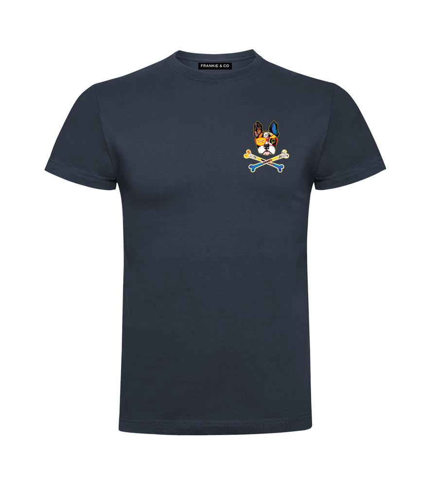 Camiseta de hombre logo bulldog francés