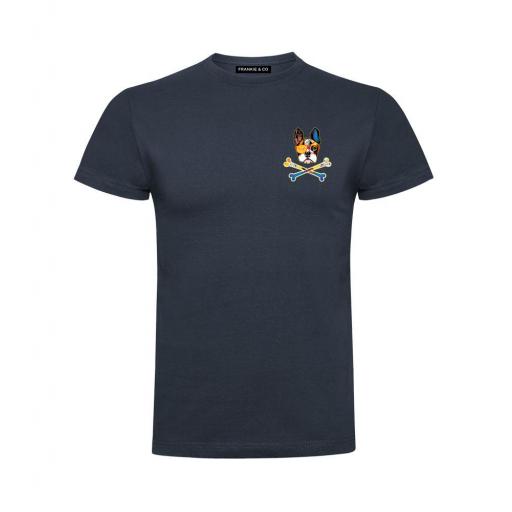 Camiseta de hombre logo bulldog francés