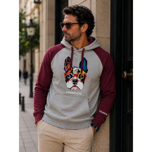 Sudadera bicolor bulldog francés [1]