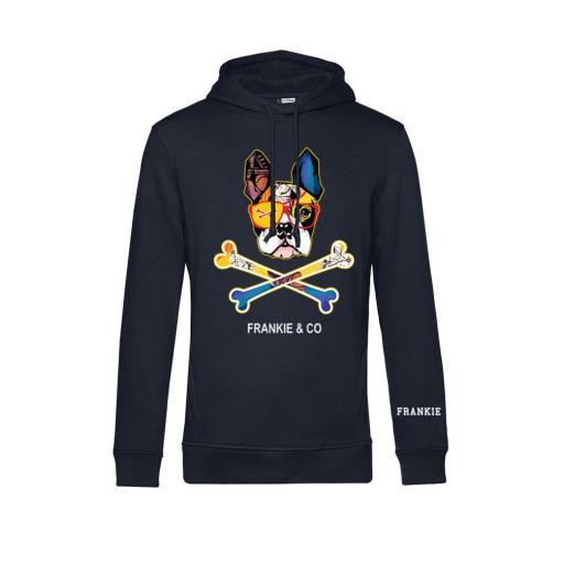 Sudadera capucha Frankie bulldog skull