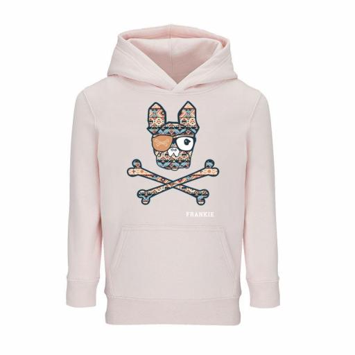 Sudadera kids capucha print étnico