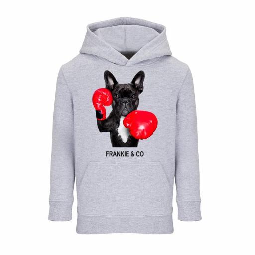 Sudadera kids capucha bulldog boxeador [0]