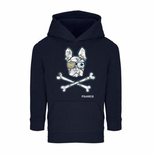 Sudadera kids capucha military bulldog