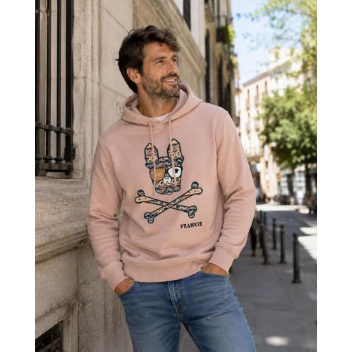 Sudadera capucha print étnico [1]