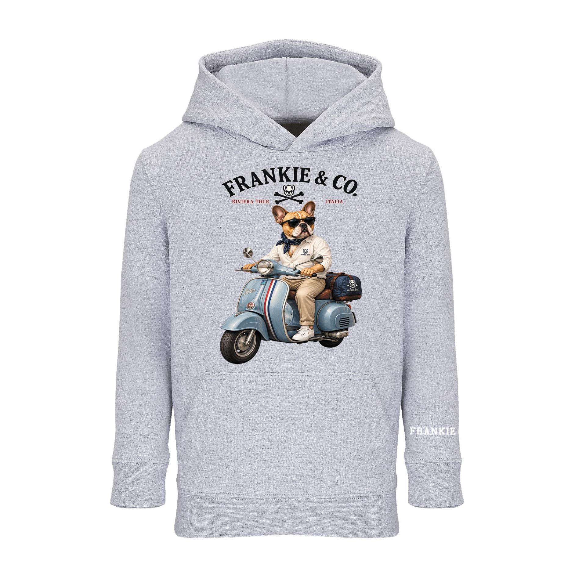 Sudadera kids capucha italian bulldog