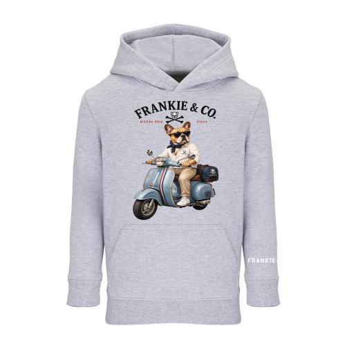 Sudadera kids capucha italian bulldog [0]