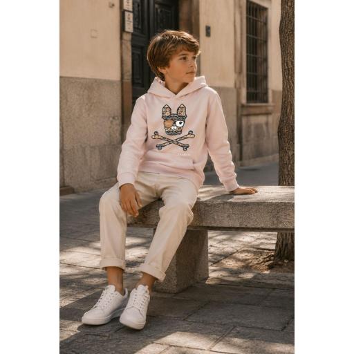 Sudadera kids capucha print étnico [2]