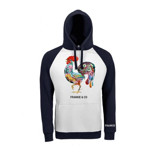 Sudadera bicolor rooster