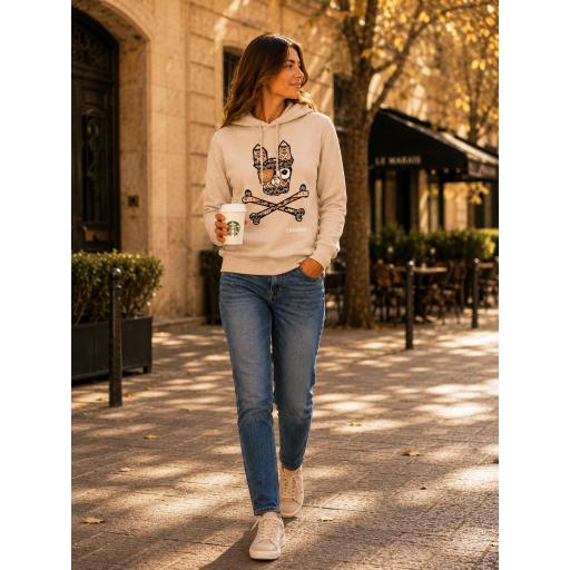 Sudadera de mujer con capucha print étnico [1]