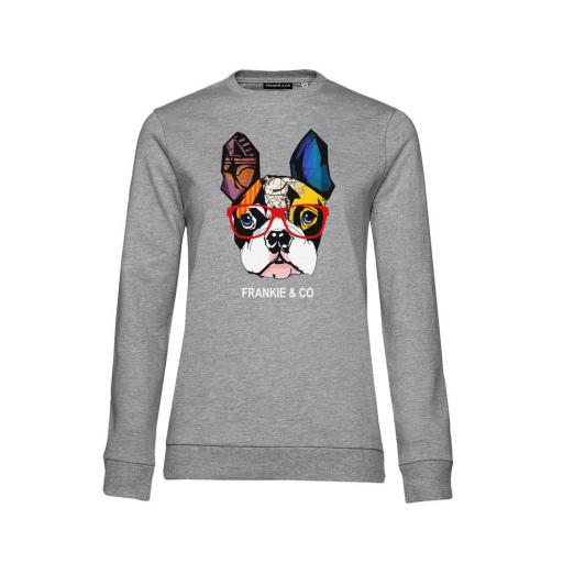 Sudadera de mujer bulldog francés
