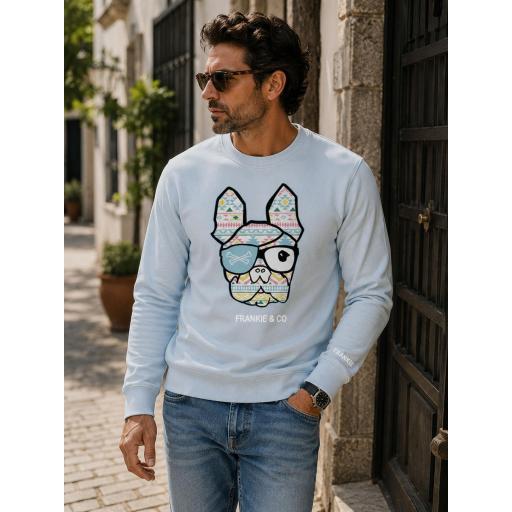 Sudadera de hombre bulldog étnico [1]