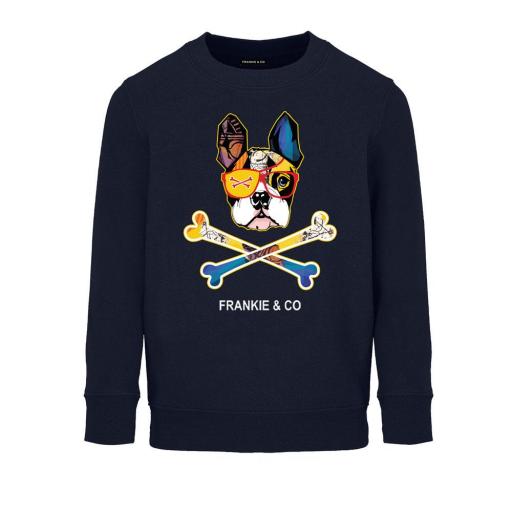 Sudadera Kids bulldog skull [0]