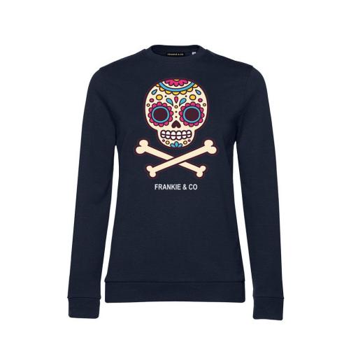 Sudadera de mujer calavera mexicana