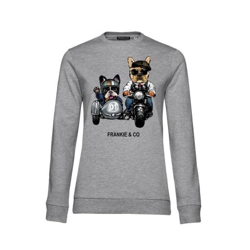 Sudadera de mujer motorbike dogs