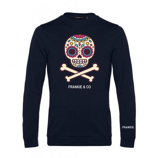 Sudadera de hombre calavera mexicana