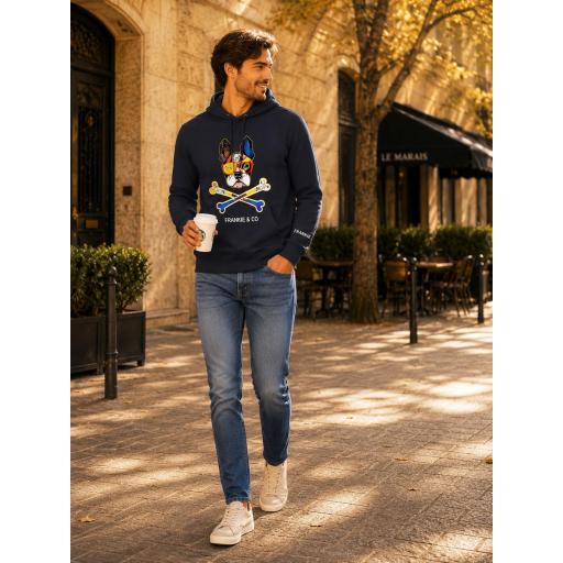 Sudadera capucha Frankie bulldog skull [2]