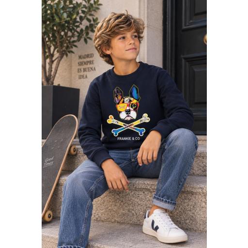 Sudadera Kids bulldog skull [1]