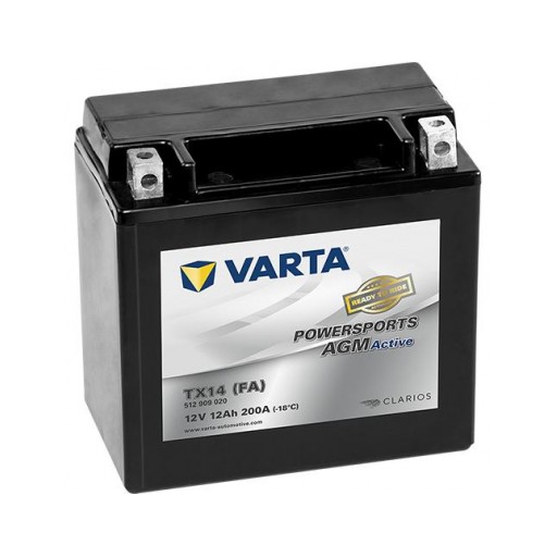 Batería de Moto VARTA TX14 (FA) — AGM Activada de Fábrica | 12V 12Ah 200A [0]