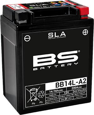 Batería de Moto BB14L-A2/B2 SLA BS Battery