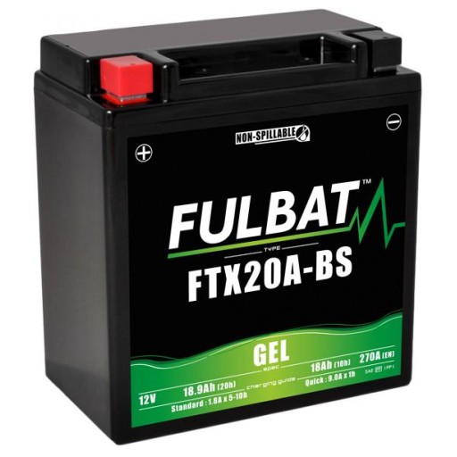 Batería de Moto FTX20A-BS GEL FULBAT