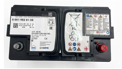 Batería de Coche MERCEDES BENZ AGM 80Ah A0009822108 [1]