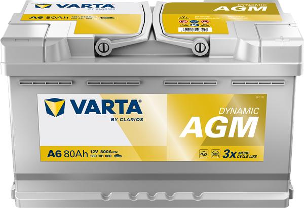 Batería de Coche VARTA A6 AGM 80Ah