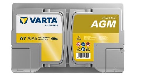 Batería de Coche VARTA A7 xEV AGM 70Ah [2]