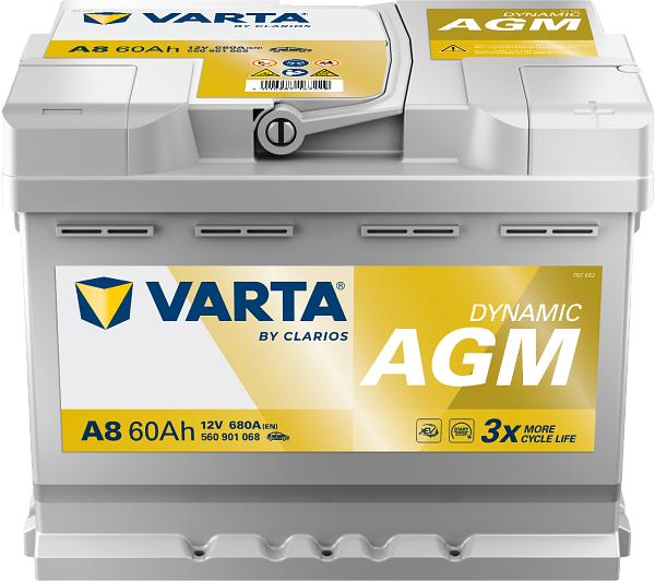 Batería de Coche VARTA A8 AGM 60Ah
