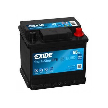 Batería de Coche EXIDE EL550 EFB 55Ah