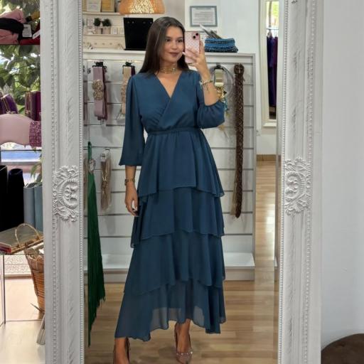 Vestido Volantes Cropped [0]