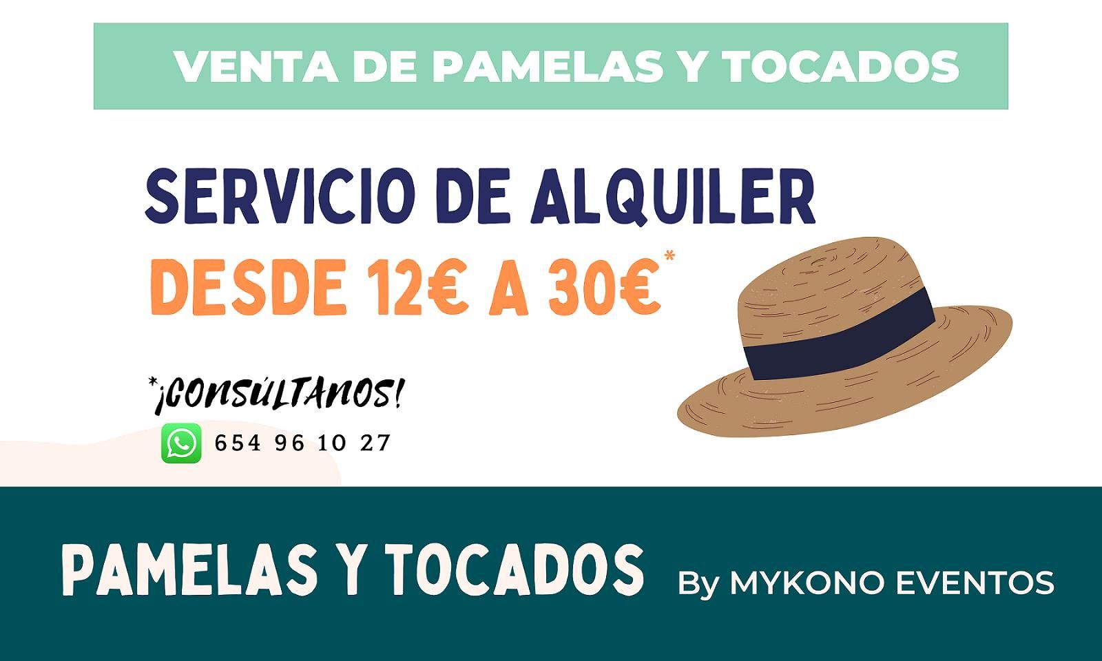 Venta y Alquiler de Pamelas & Tocados.