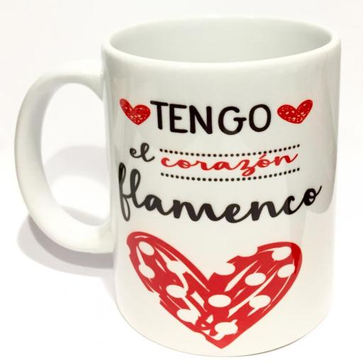 Taza Tengo el corazón flamenco