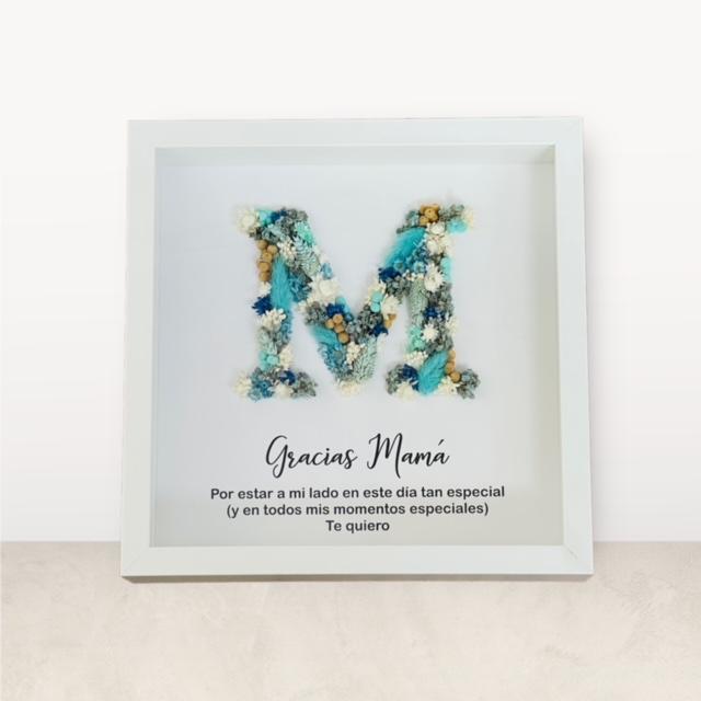 Marco personalizado con flores Mamá