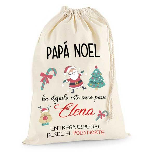 Saco Navidad Personalizado Papa Noel