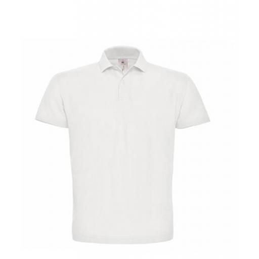 Polo B&C ID.001 Unisex Blanco