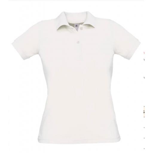 Polo B&C Safran Pure Blanco