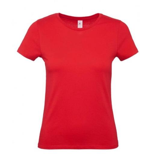 Camiseta B&C E150 Mujer Rojo