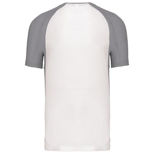 Camiseta Deportiva Bicolor Proact PA467 Blanco/Fine Grey [1]