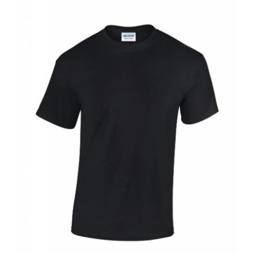 Camiseta Gildan Heavy Cotton Negro  [1]