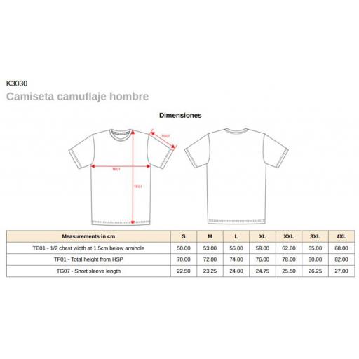 Camiseta Camuflaje Hombre Kariban K3030 [3]