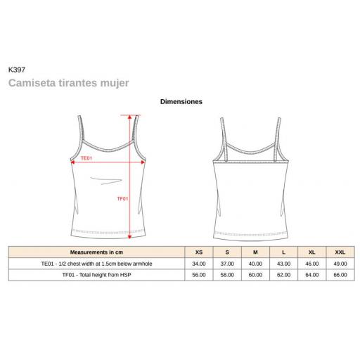 Camiseta Tirantes Kariban K397 Negro [3]