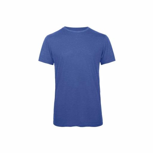 Camiseta B&C Triblend CGTM055 Heather Royal Blue