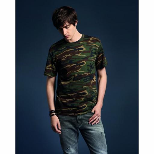 Camiseta Anvil Heavy Weight Camuflaje Verde [1]