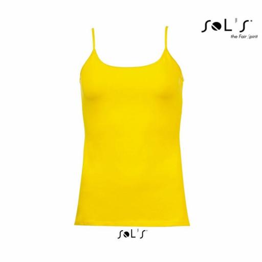 Camiseta Sol's Joy Tirantes Amarillo