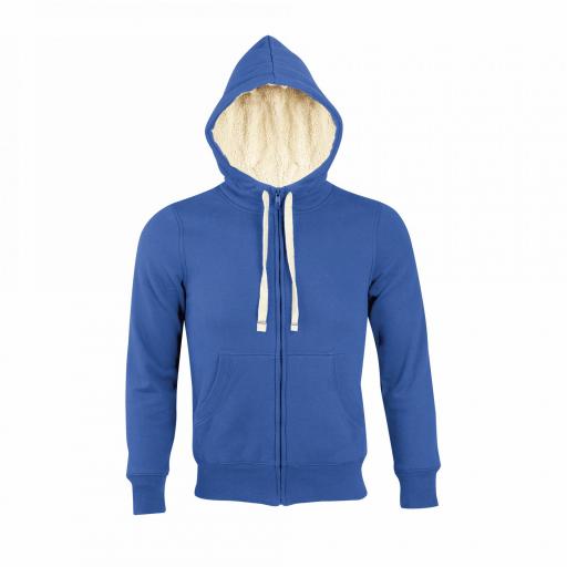 Sudadera con Cremallera Sol's Sherpa Azul Royal