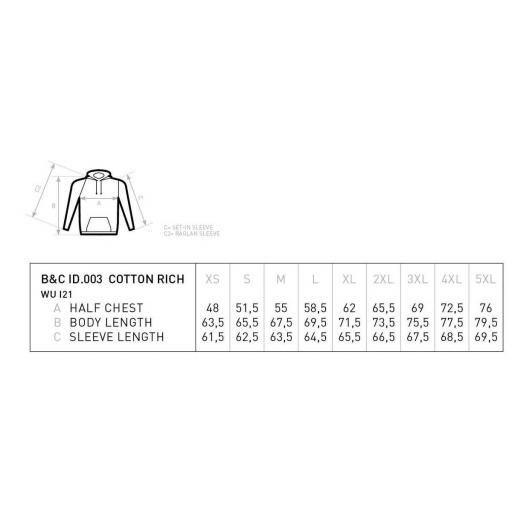 Sudadera B&C Cotton Rich [1]